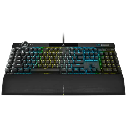 CORSAIR K100 RGB Mechanical Gaming Keyboard - CHERRY MX SPEED RGB Silver Keyswitches - PBT Double-Shot Keycaps - Elgato Stream Deck and iCUE Compatible - QWERTY NA Layout - Black